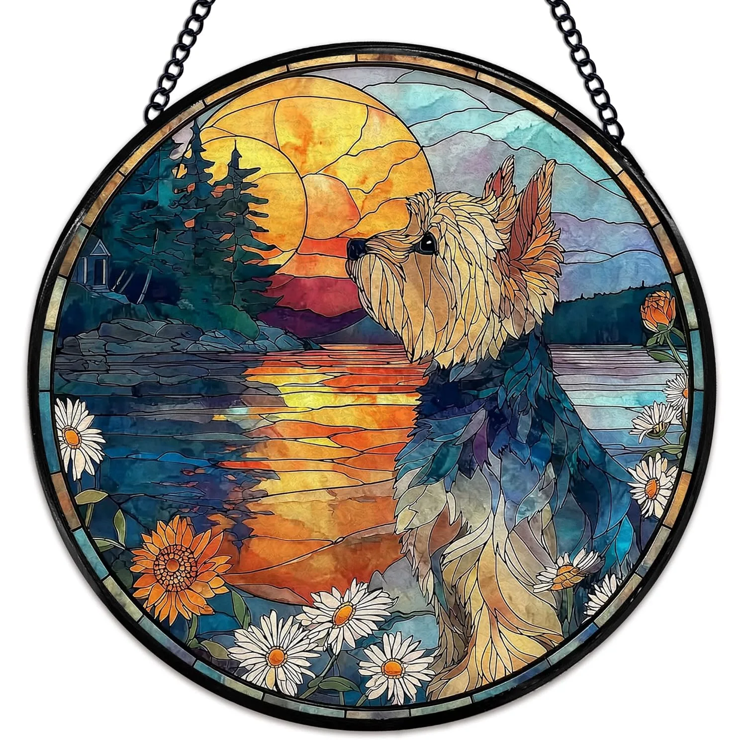 stained glass yorkshire flower 1