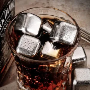 These reusable stainless steel ice cubes with a storage box and tongs provide a safe, fast, and easy way to chill drinks without diluting them.
