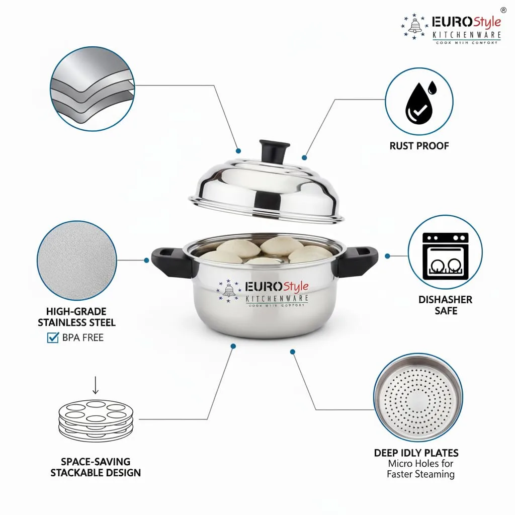 stainless steel idli steamer 4