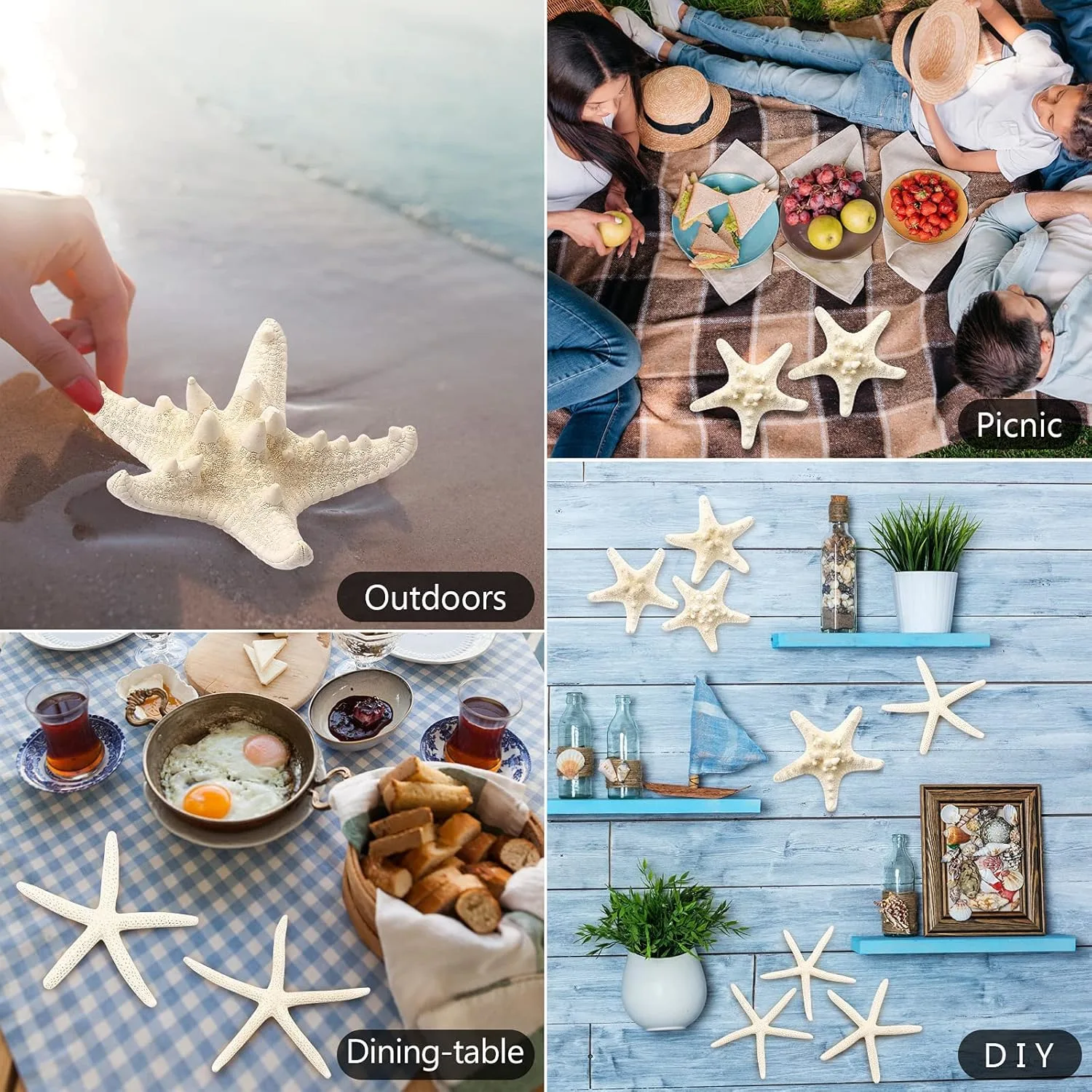 starfish decor white 7