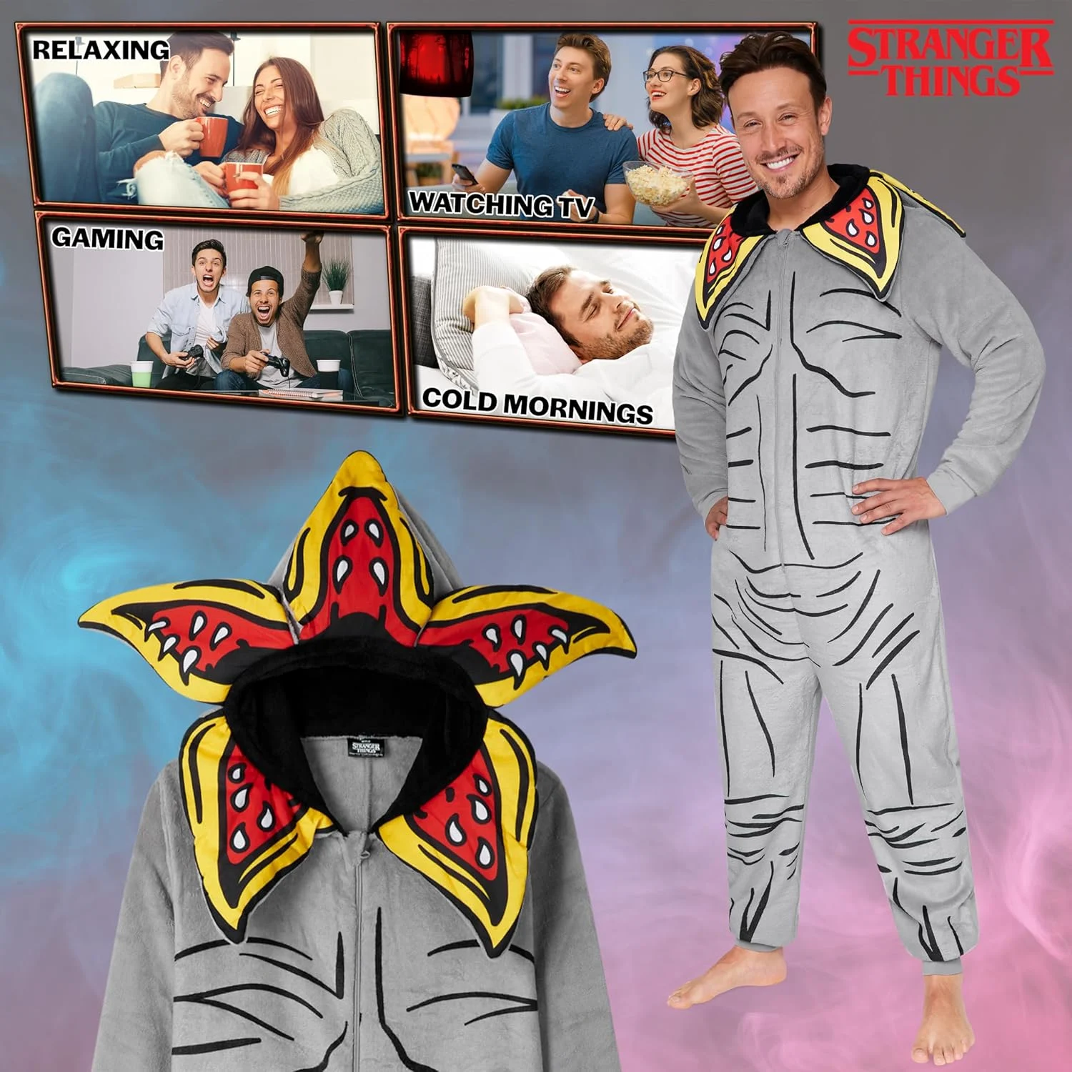 stranger things onesie mens 4