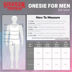 stranger things onesie mens 6