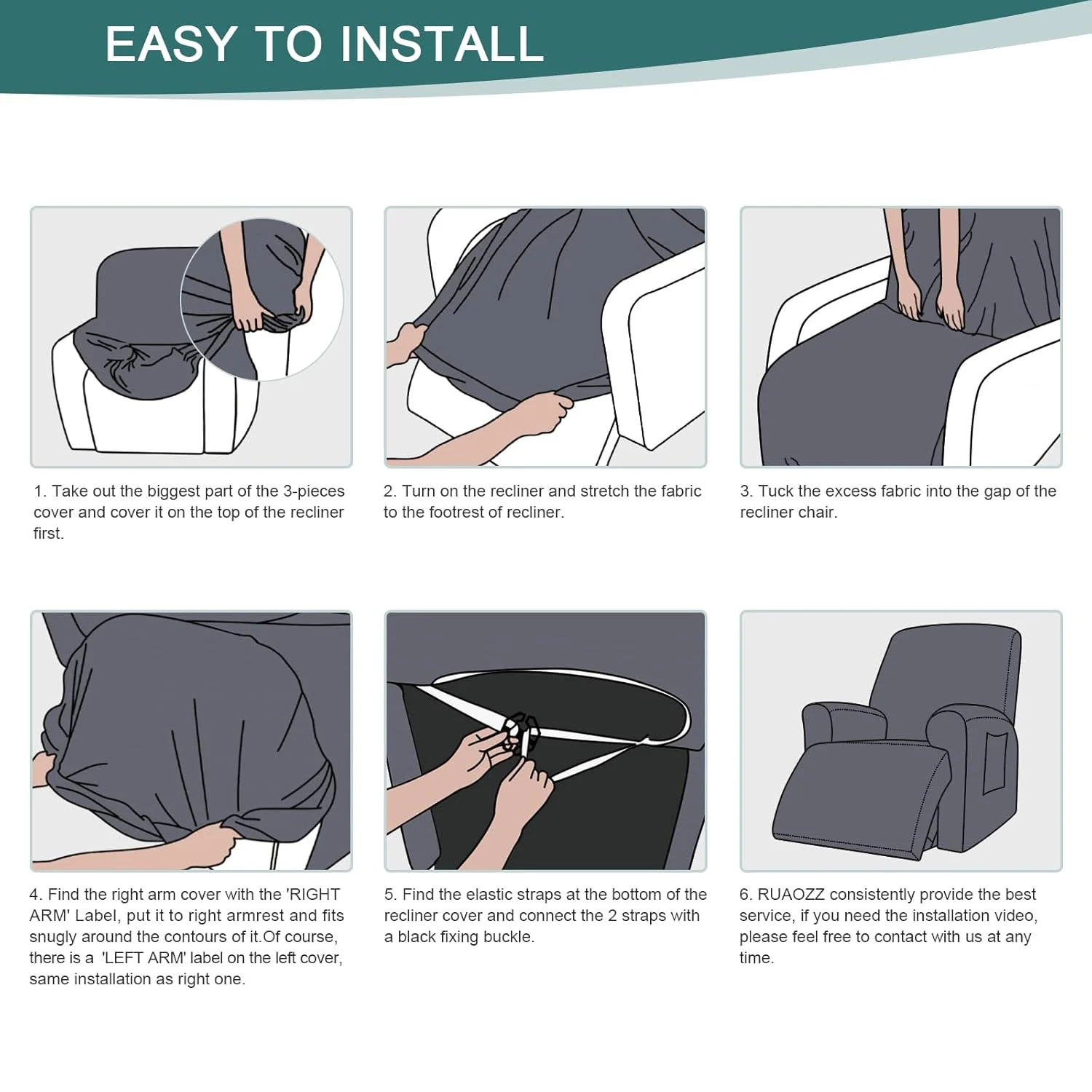 stretch recliner cover 6