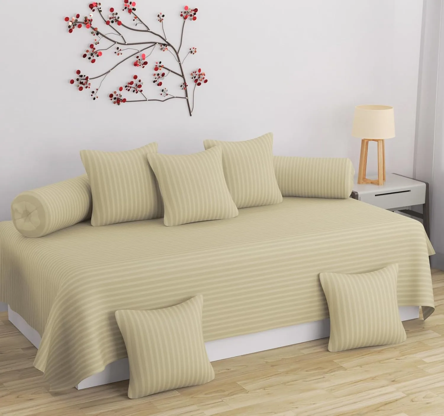 stripe glace cotton diwan 1