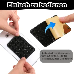 This four-pack of black silicone suction phone mounts provides a strong, hands-free grip on smooth surfaces like mirrors and shower tiles for taking TikTok videos and selfies with iPhones and Android phones.