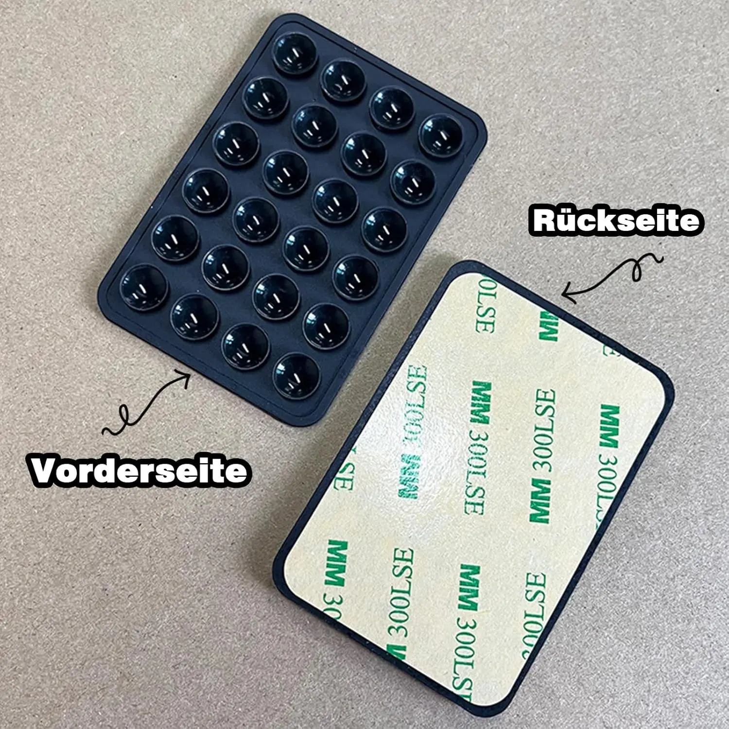 This four-pack of black silicone suction phone mounts provides a strong, hands-free grip on smooth surfaces like mirrors and shower tiles for taking TikTok videos and selfies with iPhones and Android phones.