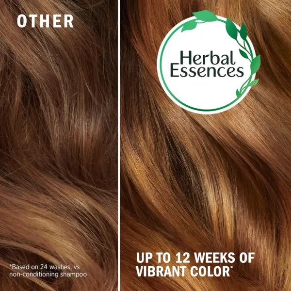 Herbal Essences color protect shampoo and conditioner set, enriched with antioxidant-rich grapeseed, helps maintain vibrant hair color for up to 12 weeks while nourishing and softening hair without sulfates, parabens, or colorants.