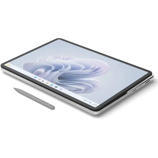 The Microsoft Surface Laptop Studio 2 features a 14.4-inch touchscreen, 16GB of memory, and a 512GB SSD for storing files, offering up to 19 hours of battery life.