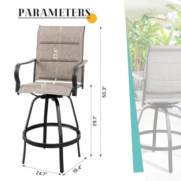 swivel bar stools outdoor 3