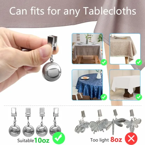tablecloth weights clips 4