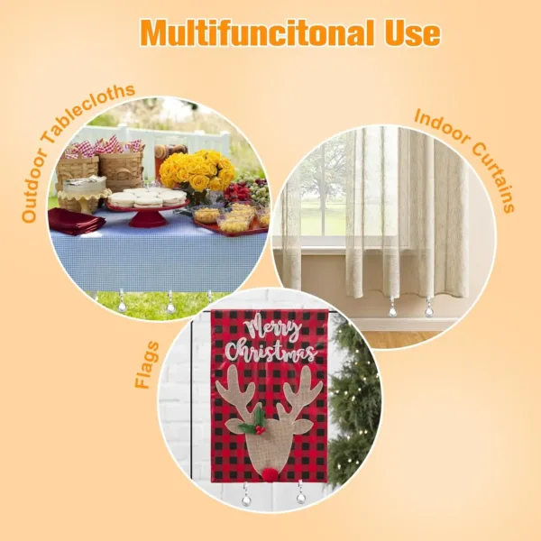 tablecloth weights stainless steel 6