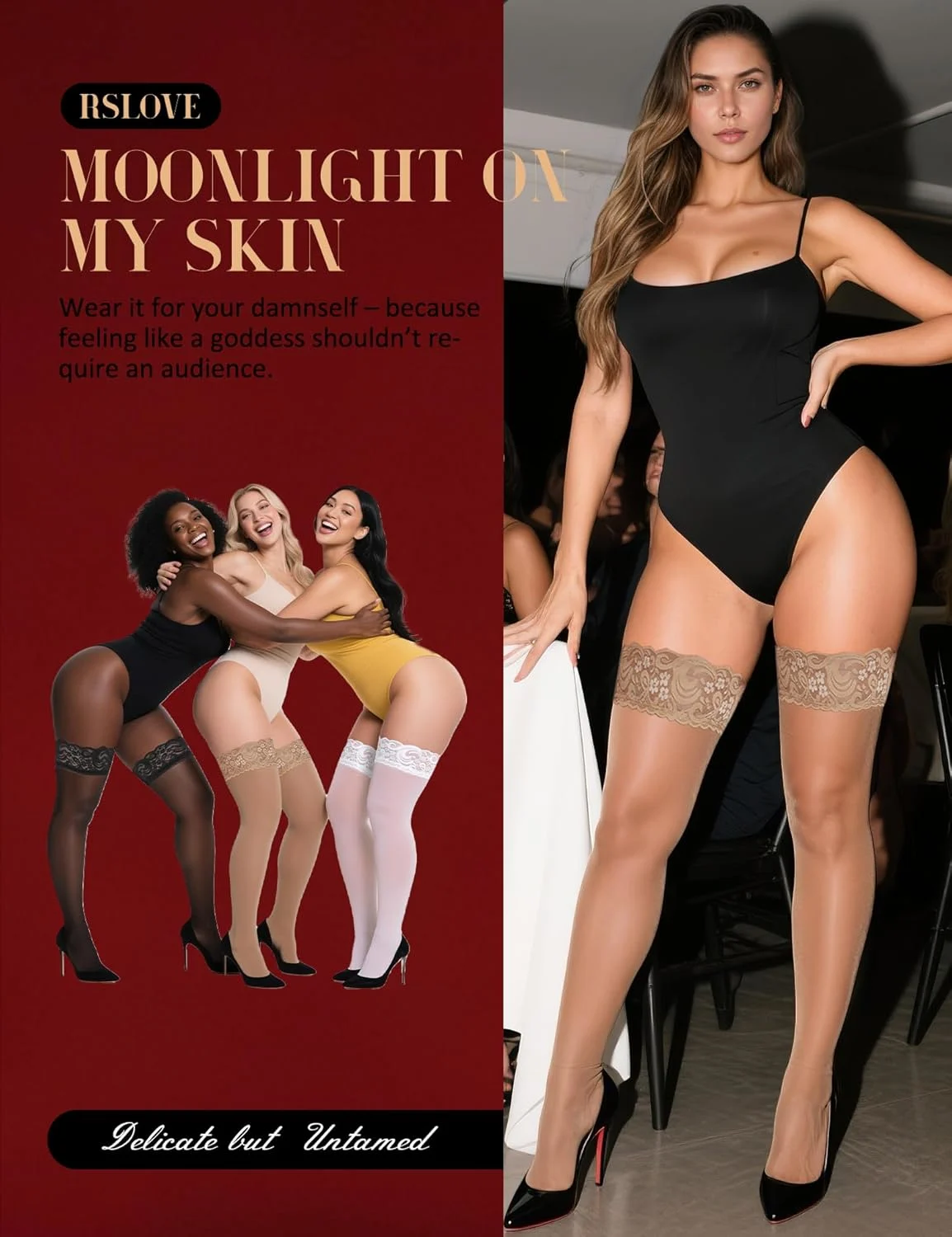 thigh high stockings lace 3