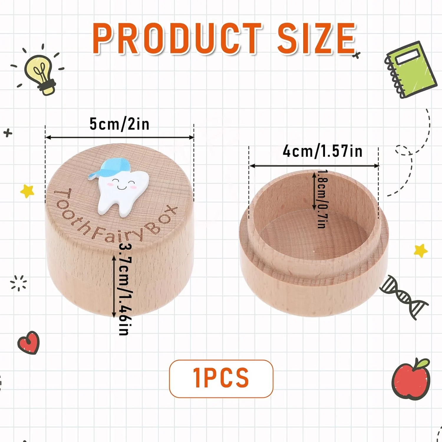 tooth fairy box wooden 3