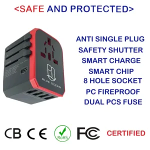 travel adapter universal 4