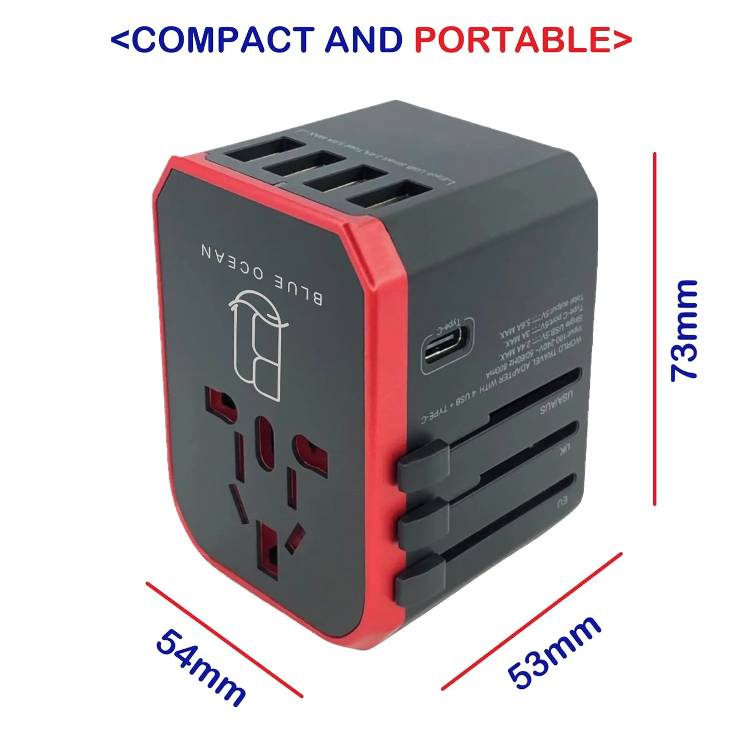travel adapter universal 7
