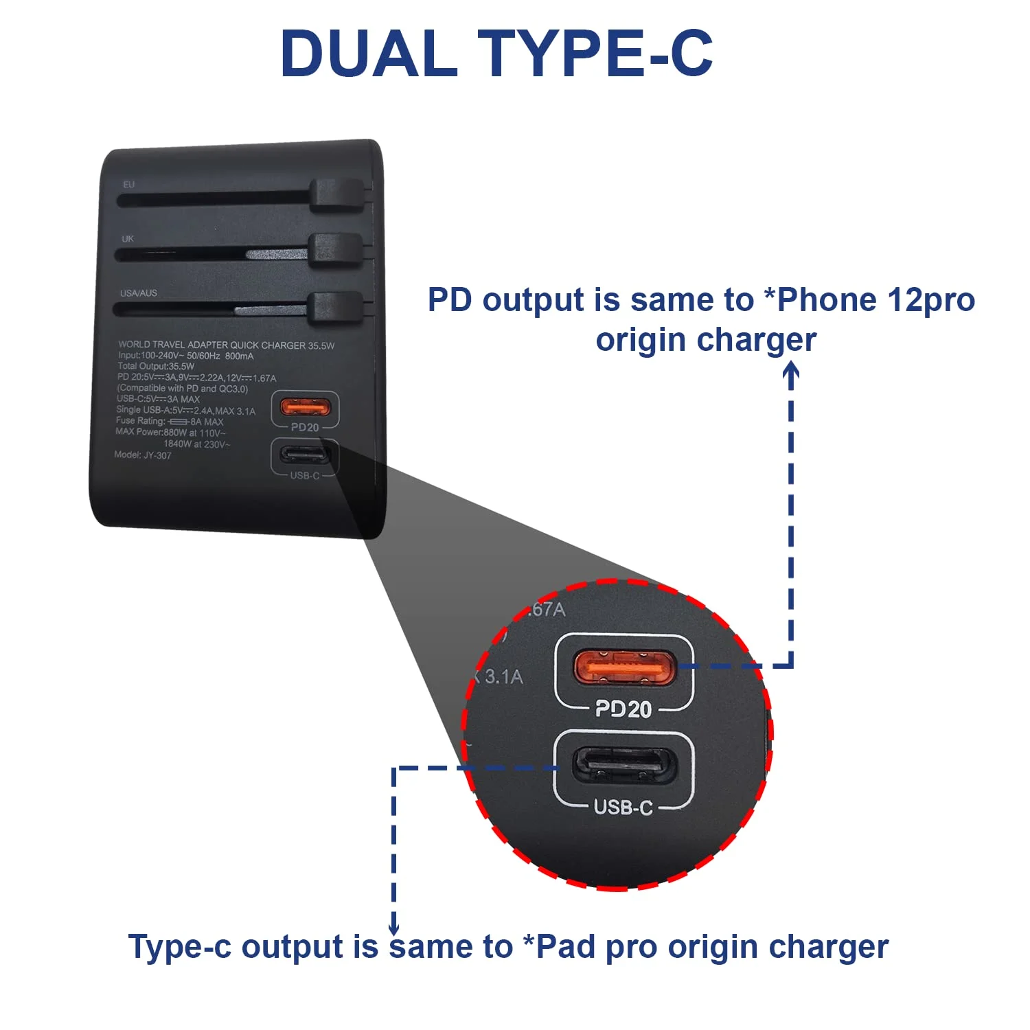 travel adapter usb c 4