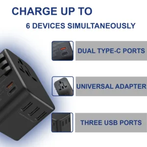 travel adapter usb c 5