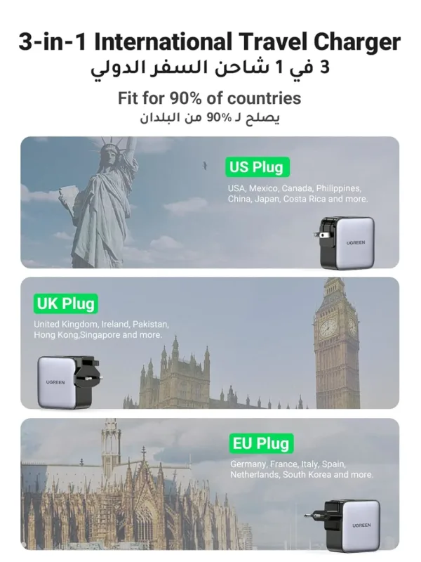 travel adapter usb charger 3