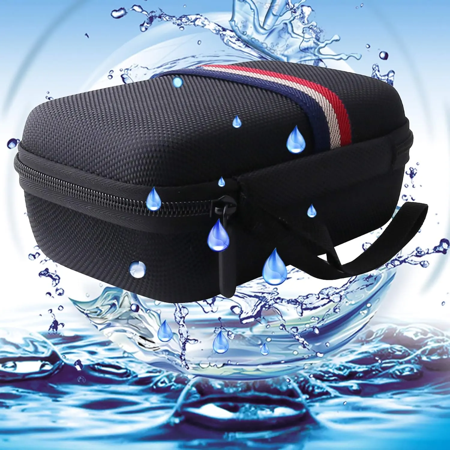 This is a black WERJIA hard EVA case designed to protect your UGREEN Nexode 20000mAh 165W or 25000mAh 200W portable charger from bumps, dents, and scratches during travel and storage; case only, device not included.