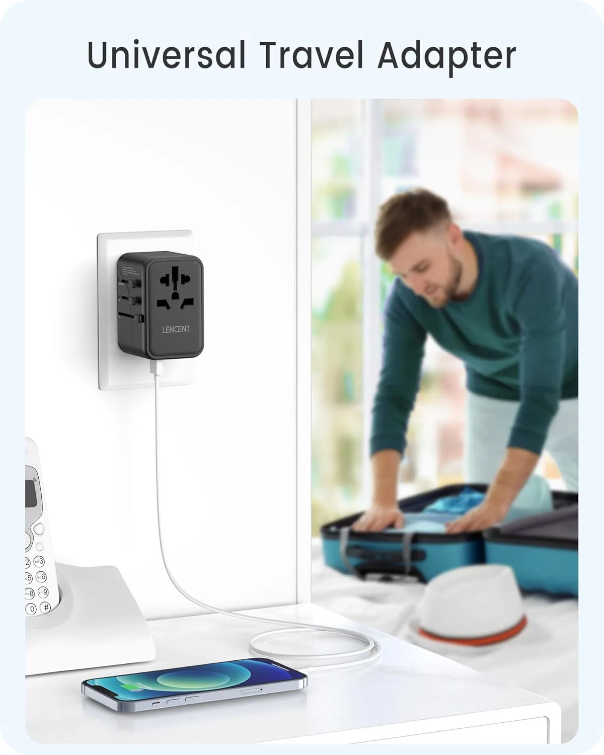 universal travel adapter charger 6