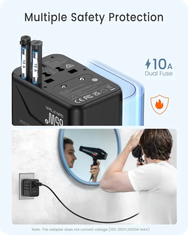 universal travel adapter charger 7