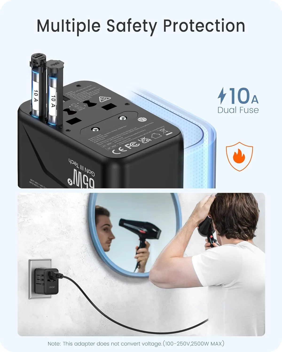 universal travel adapter charger 7