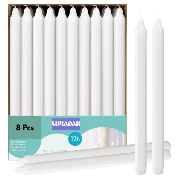 unscented taper candles 1