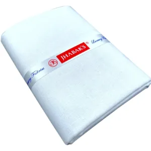 This is an unstitched blended cotton fabric perfect for crafting a custom men's shirt, offering both durability and a customizable fit.