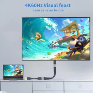 This short, flexible USB C to USB adapter cable supports 10Gbps data transfer, 4K HDMI video, audio, and charging, and protects your device's Type-C port.