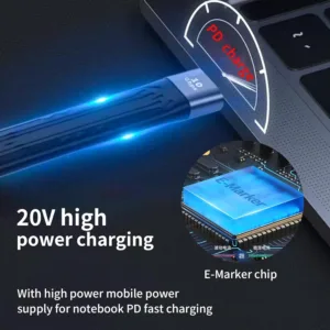 This short, flexible USB C to USB adapter cable supports 10Gbps data transfer, 4K HDMI video, audio, and charging, and protects your device's Type-C port.