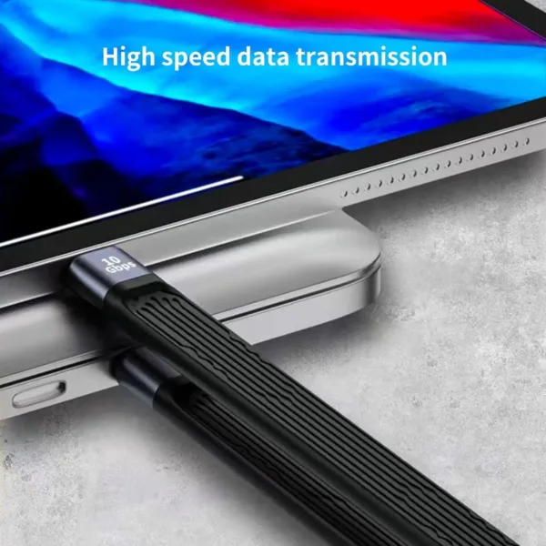 This short, flexible USB C to USB adapter cable supports 10Gbps data transfer, 4K HDMI video, audio, and charging, and protects your device's Type-C port.