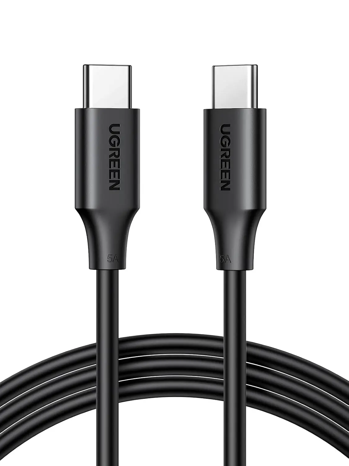 This is a durable, 100W USB-C to USB-C charging cable with E-mark chips for safe and fast power delivery to devices like iPhones, Samsung Galaxy phones, MacBooks, iPads, and other USB-C compatible electronics.