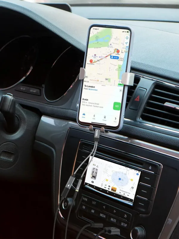 This USB C to 3.5mm adapter allows simultaneous audio and 100W PD fast charging for USB-C devices like phones, tablets, and laptops, supporting Hi-Fi audio and call functions.