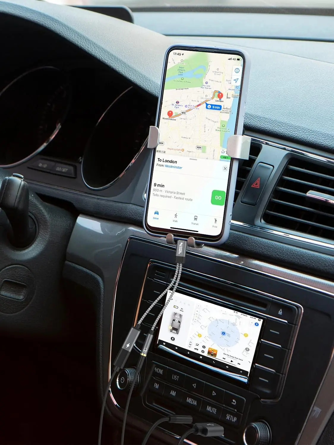 This USB C to 3.5mm adapter allows simultaneous audio and 100W PD fast charging for USB-C devices like phones, tablets, and laptops, supporting Hi-Fi audio and call functions.