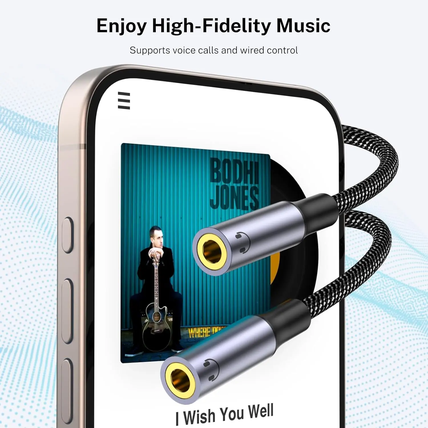 This USB C headphone splitter lets you share audio from your USB-C devices with two 3.5mm headphones, providing high-quality sound and broad compatibility with phones like Samsung Galaxy and Google Pixel.