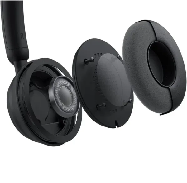 The black Microsoft Modern USB-C Headset features comfortable on-ear padded cups, in-line call controls, a mute status light, and a background noise-reducing microphone for clear communication on your PC, Mac, or laptop.