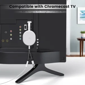 This USB C OTG adapter splitter features a USB C female port for 18W PD fast charging and a USB A female port for data transfer, offering wide compatibility with devices like Chromecast, Samsung Galaxy, Google Pixel, and LG phones.