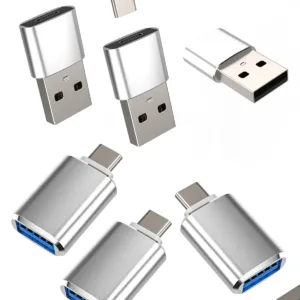 This 6-pack of USB C to USB adapters allows you to connect your iPhone 15, iPad, MacBook, and other devices with a Type-C port to USB accessories for fast data transmission and stable functionality.