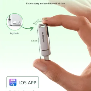 This is a USB 3.0 multi-card reader adapter for SD, TF, CF, and MS memory cards, a plug-and-play device compatible with PC, laptop, camera, and has a compact design for portable use.