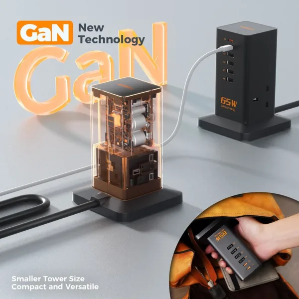 usb charging station 65w 5