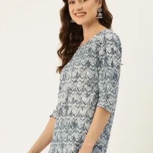 v neck kurti sleeve 3