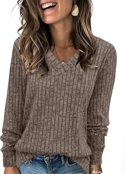 v neck long sleeve 1