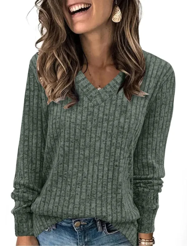 v neck long sleeve 7
