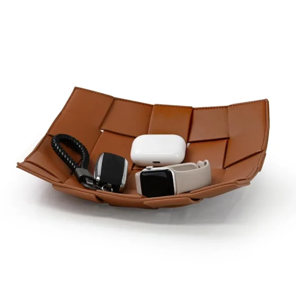 valet tray leather key 1