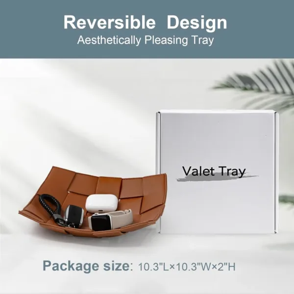 valet tray leather key 3