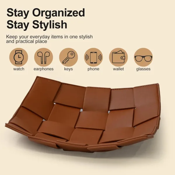 valet tray leather key 7