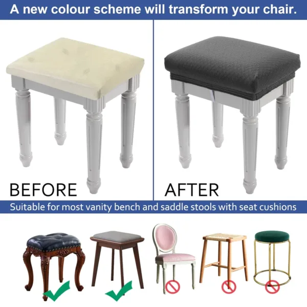 vanity stool cover 4