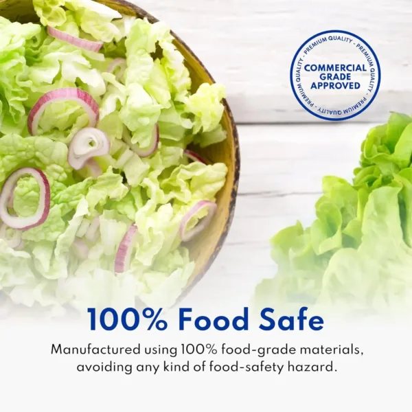 This extra heavy duty vegetable slicer and lettuce cutter features durable cast aluminum construction, stainless steel blades for 1/2" pieces, and non-slip rubber feet for stable food processing.