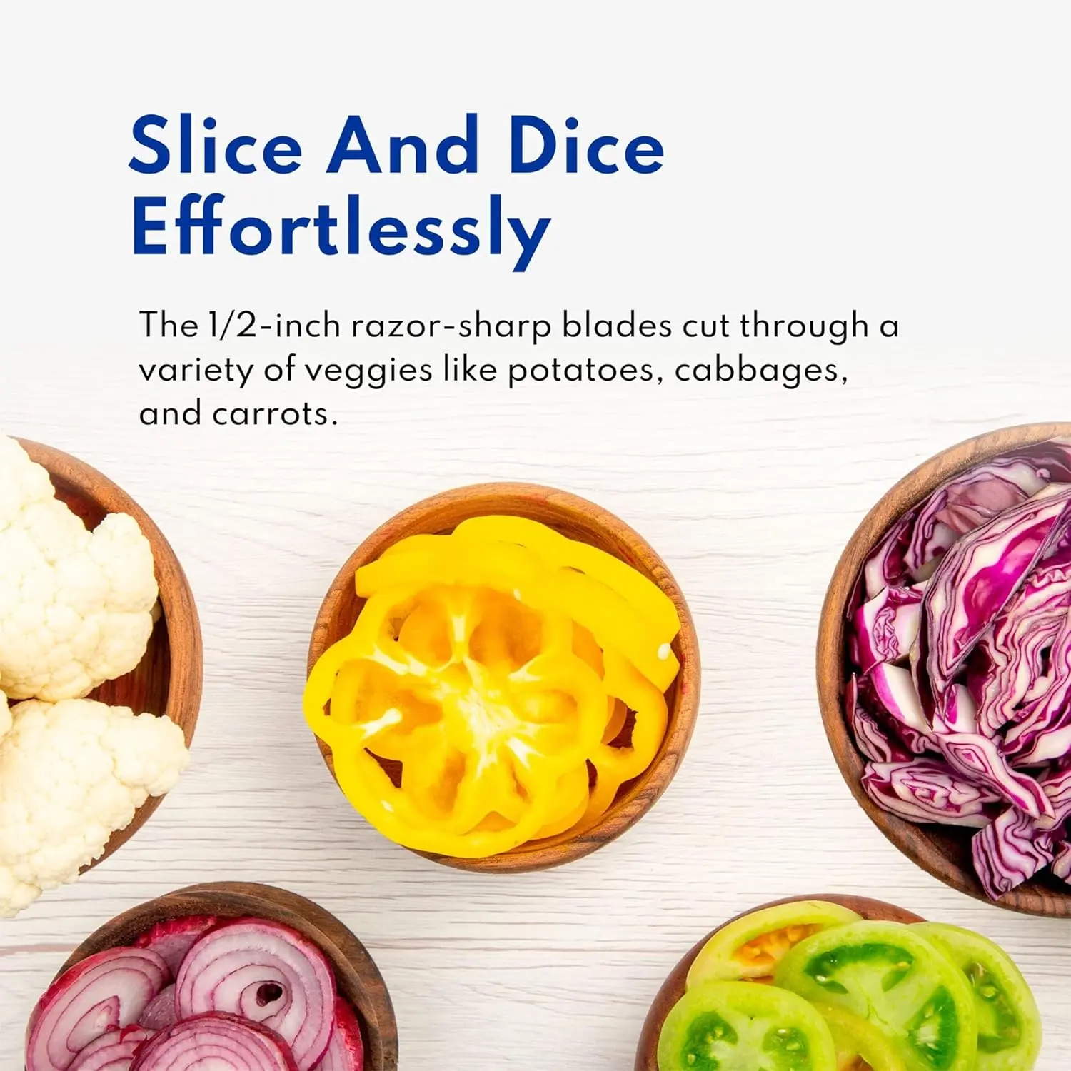 This extra heavy duty vegetable slicer and lettuce cutter features durable cast aluminum construction, stainless steel blades for 1/2" pieces, and non-slip rubber feet for stable food processing.