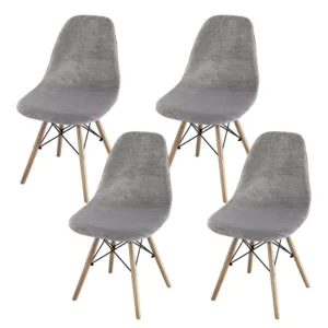 velvet shell chair cover 1